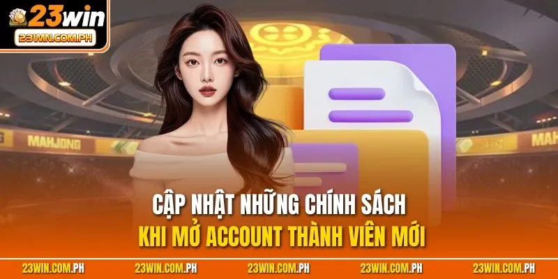 Cập nhật những chính sách khi mở Account thành viên mới